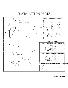 Installation Parts Diagram and Parts List for GDT535PGR3WW  General Electric Dishwasher