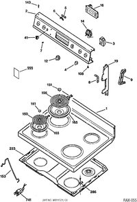 Part Location Diagram of WB7X7145 GE CAP END Left Hand