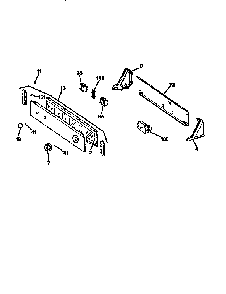 Control Assembly Diagram and Parts List for DBLR333T0WW  General Electric Dryer