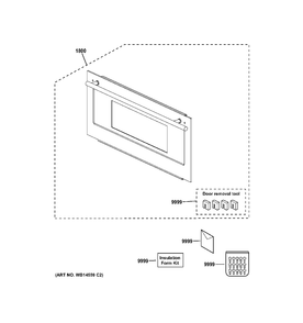 DOOR PARTS Diagram and Parts List for ZSC2202J2SS  General Electric Range