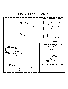 Installation Parts Diagram and Parts List for GDT535PGR0WW  General Electric Dishwasher