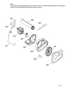BLOWER & DRIVE ASM Diagram and Parts List for GTD45EAMJ0WS  General Electric Dryer