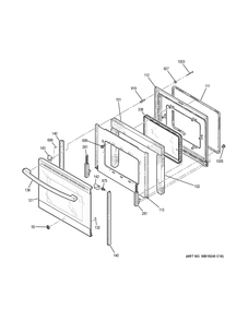 DOOR Diagram and Parts List for JBS60RK2SS  General Electric Range