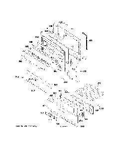 Door & drawer parts Diagram and Parts List for JGBS61RP1SS  General Electric Range