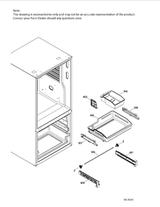 FZ SECTION BASKETS Diagram and Parts List for PNE25JGKAKWW  General Electric Refrigerator