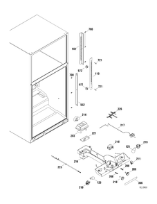 FF SECTION Diagram and Parts List for GTR22KSWARSS  General Electric Refrigerator