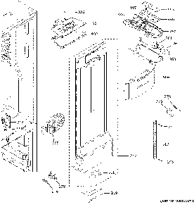 Fresh Food Section Diagram and Parts List for GNE25JYKBFFS  General Electric Refrigerator