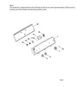Part Location Diagram of WW01F01591 GE HARNESS ASM. (GAS* ()