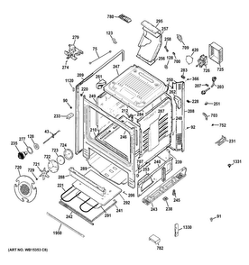 Body Parts Diagram and Parts List for PGB940SEF2SS  General Electric Range