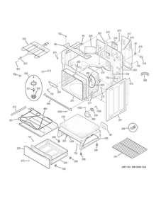 Body Parts Diagram and Parts List for JB750EJ4ES  General Electric Range
