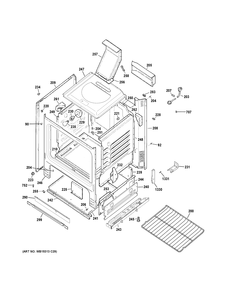 Part Location Diagram of WB1K43 GE BRACKET SUPT