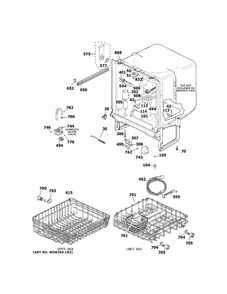 Diagram 2 Diagram and Parts List for HDA2100H65CC  Hotpoint Dishwasher