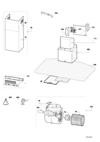 RANGE HOOD Diagram and Parts List for PVWT930S1SVBL  General Electric Range Hood