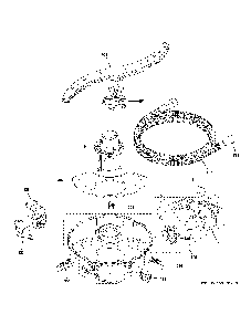 Motor, Sump And Filter Assembly Diagram and Parts List for GDT645SSN8SS  General Electric Dishwasher