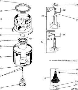 Part Location Diagram of WH43X77 GE DISCONTINUED