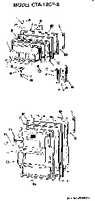 Doors Diagram and Parts List for CTA12CFB  Hotpoint Refrigerator