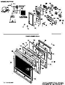 Wiring Material Diagram and Parts List for JKP62GK2  General Electric Microwave Oven Combo