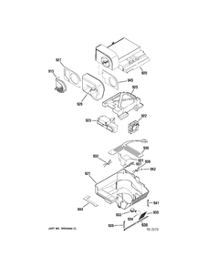 CUSTOM COOL Diagram and Parts List for ZFSB25DTBSS  General Electric Refrigerator