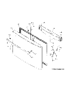 Freezer Door Diagram and Parts List for PFE28PYNEFS  General Electric Refrigerator