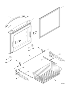 FZ DRAWER Diagram and Parts List for PDRF0MBYERWW  General Electric Refrigerator