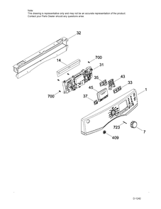 CONTROL SYSTEMS Diagram and Parts List for GFD45ESMK0DG  General Electric Dryer