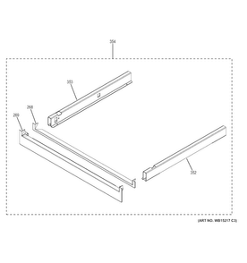Pedestal Diagram and Parts List for JT3500SF4SS  General Electric Wall Oven