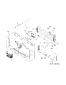 Freezer section Diagram and Parts List for GWE23GYNBFS  General Electric Refrigerator