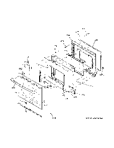 Door Diagram and Parts List for JB655SKBSS  General Electric Range