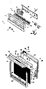 Door Assembly Diagram and Parts List for JRP03G0J3  General Electric Wall Oven