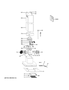 Part Location Diagram of WB02X29049 GE NUT