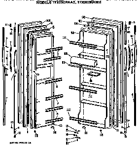 Part Location Diagram of WR2X8549 GE BRACKET EVAP