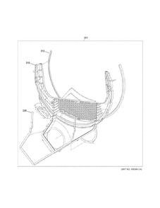 Water System Diagram and Parts List for GTD65EBSJ1WS  General Electric Dryer