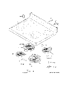 Cooktop Diagram and Parts List for JBS60DK8BB  General Electric Range