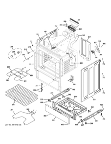 Body Parts Diagram and Parts List for GRS500PV1SS  General Electric Range