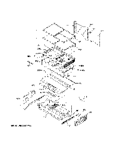 Fresh food shelves Diagram and Parts List for CFE28TP2MES1  General Electric Refrigerator