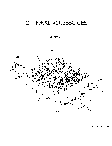 Optional Accessories Diagram and Parts List for GDT535PGR3WW  General Electric Dishwasher