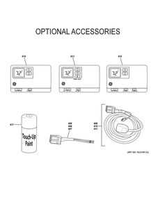 Optional Accessories Diagram and Parts List for AZ45E07EACW2  General Electric Air Conditioner