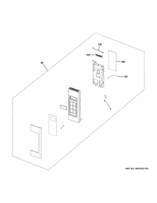 CONTROL PARTS Diagram and Parts List for JNM7196BL1TS  General Electric Range