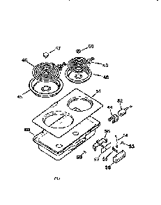 911.42047 Accessory Module Diagram and Parts List for 42047  General Electric Range