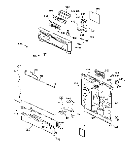 Escutcheon & door assembly Diagram and Parts List for 36315459992  Kenmore Dishwasher