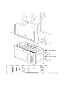 INSTALLATION PARTS Diagram and Parts List for JNM3163DJ2WW  General Electric Range