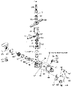 Motor-pump Assembly Diagram and Parts List for GSD1000L01  General Electric Dishwasher