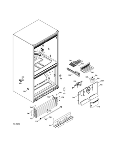 FZ FUNCTIONAL PARTS Diagram and Parts List for ADRS0MBZGRSS  General Electric Refrigerator