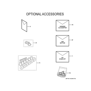 Optional Accessories Diagram and Parts List for NF80X040S3AR0  General Electric Furnace