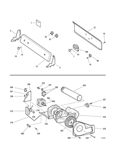 CONTROL PANEL Diagram and Parts List for RVSR363EH7WW  General Electric Dryer