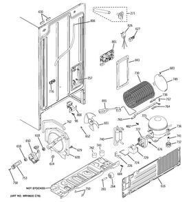 Machine Compartment Diagram and Parts List for GSS20GSDBSS  General Electric Refrigerator