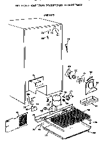 Unit Diagram and Parts List for TFX30PRTABB  General Electric Refrigerator