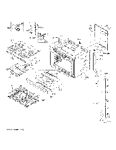 Upper Oven Diagram and Parts List for PTD9000BN2TS  General Electric Wall Oven
