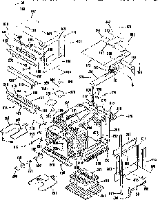 Oven Main Body Diagram and Parts List for JKP65WP1  General Electric Microwave Oven Combo