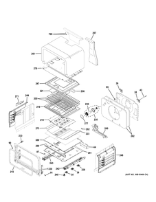 LOWER OVEN Diagram and Parts List for PGB960BEJ1TS  General Electric Range